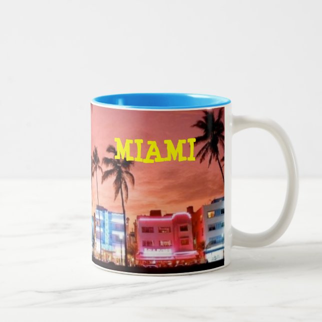 Tasse 2 Couleurs Miami Beach (Droit)