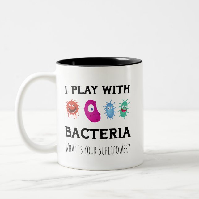 Tasse 2 Couleurs Microbiologiste scientifique étudiants en microsco (Gauche)