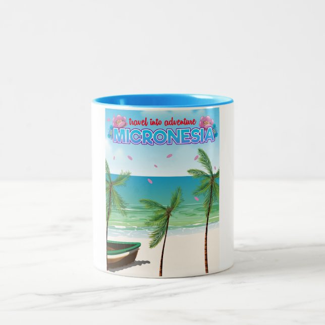 Tasse 2 Couleurs Micronésie "Voyagez dans l'aventure" (Centre)