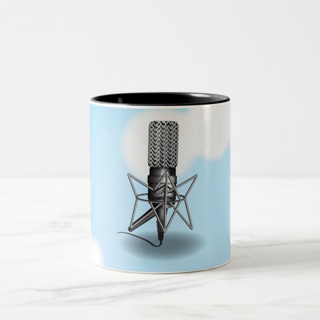 Tasse 2 Couleurs Microphone Sky (Centre)