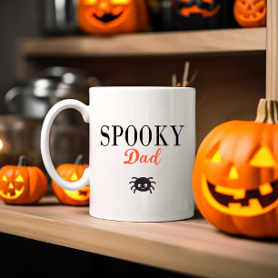 Tasse 2 Couleurs Mignon Éffrayant papa famille Araignée d'Halloween