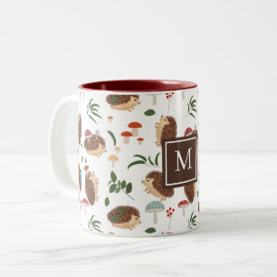 Tasse 2 Couleurs Mignons Champignons de Hérisson Forêt Animale