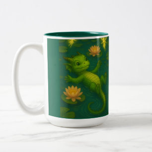 Tasse 2 Couleurs Mignons yeux de chiot de la forêt verte bébé en tr