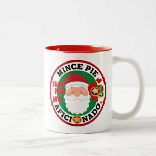 Tasse 2 Couleurs Mince Pie Aficionado - Devinez Qui ?