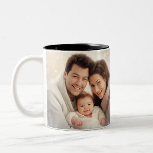 Tasse 2 Couleurs Minimaliste moderne chic Best Friends BFF Photo