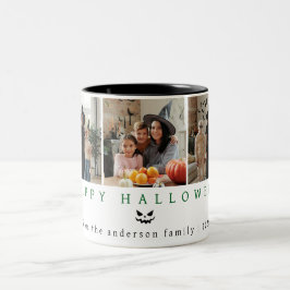 Tasse 2 Couleurs Minimaliste moderne Éffrayant Happy Halloween 3 Ph