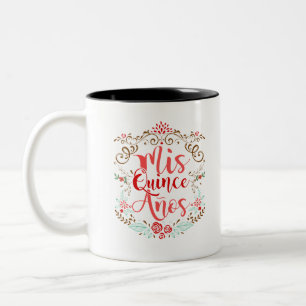 Tasse 2 Couleurs Mis Quince Anos Quinceanera 15e anniversaire