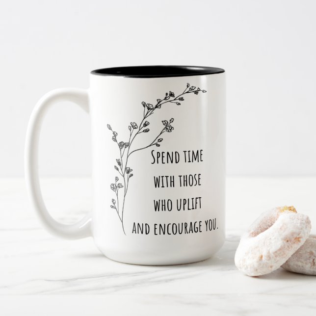 Tasse 2 Couleurs Mise à niveau des connexions (Avec donut)