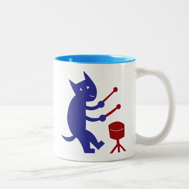 Tasse 2 Couleurs Mise en tambour (Droit)