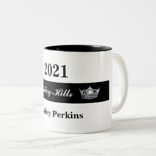 Tasse 2 Couleurs Miss America style Pageant Crown Votre titre Musiq