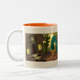 Tasse 2 Couleurs Mission espagnole Art Abstrait Sud-Ouest