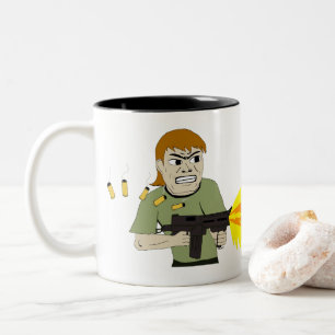 Tasse 2 Couleurs mitrailleuse