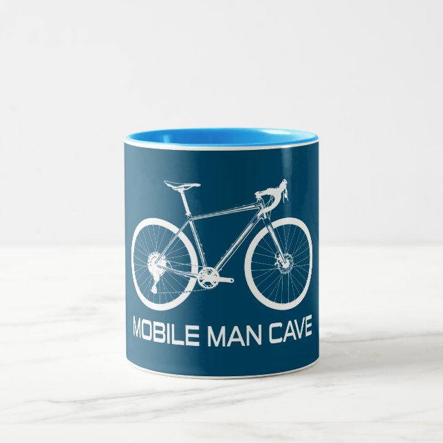 Tasse 2 Couleurs Mobile Man Cave Bike (Centre)