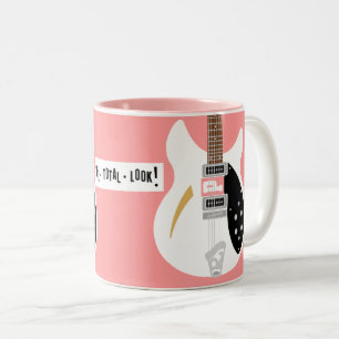 Tasse 2 Couleurs Mod Pop Art Guitare
