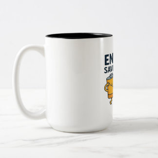 Tasse 2 Couleurs Mode Économie d'Énergie Activé - Tshirt Drôle de B