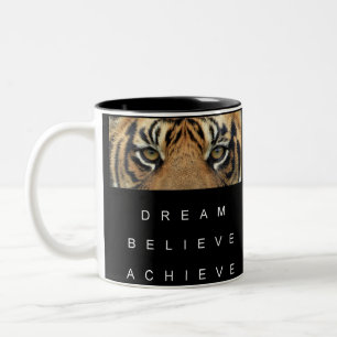 Tasse 2 Couleurs Modèle de devis motivationnelle moderne