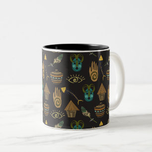 Tasse 2 Couleurs Modèle floral impressionnant