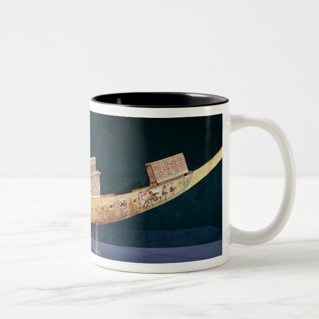 Tasse 2 Couleurs Modèle réduit d'un bateau de la tombe (Droit)