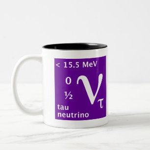 Tasse 2 Couleurs Modèle standard (neutrino de tau)