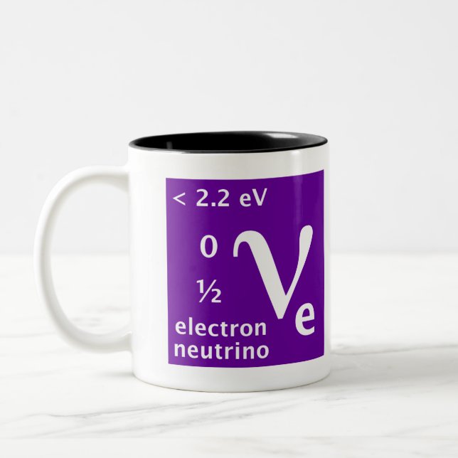 Tasse 2 Couleurs Modèle standard (neutrino d'électron) (Gauche)