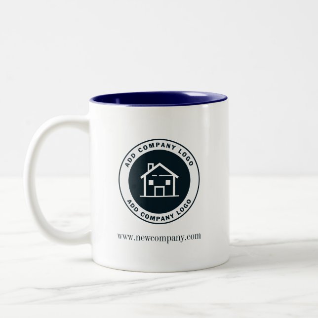 Tasse 2 Couleurs Modern Business Logo Giveaway Custom (Gauche)