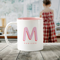 Modern Cute Fun Nom personnalisé 3D Monogramme