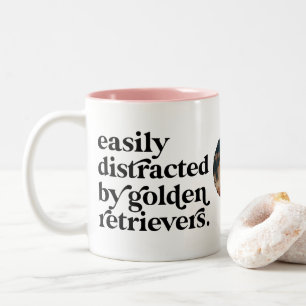 Tasse 2 Couleurs Moderne Golden Retriever Amoureux des chiens Une p