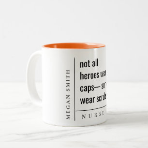 Tasse 2 Couleurs Moderne minimaliste simple infirmière soins de san