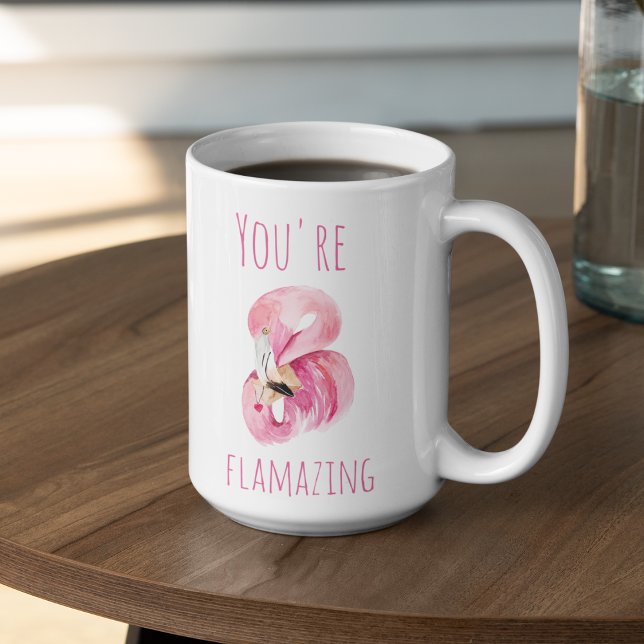 Tasse 2 Couleurs Moderne Vous Flamazirez Beauté Flamant rose rose (Créateur téléchargé)