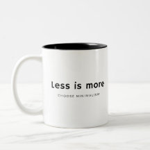 Moins c'est plus typographie