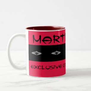 Tasse 2 Couleurs Moka exclusif martien de Moe de cacao de Joe