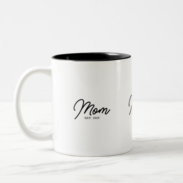 Tasse 2 Couleurs Mom Established New Mom Gift (Gauche)