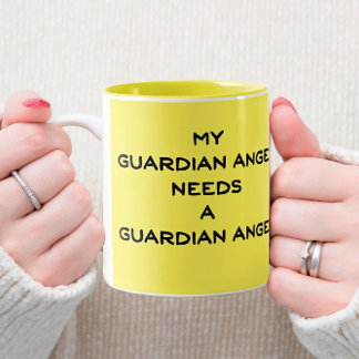 Tasse 2 Couleurs Mon Ange Gardien A Besoin D'Un Ange Gardien.