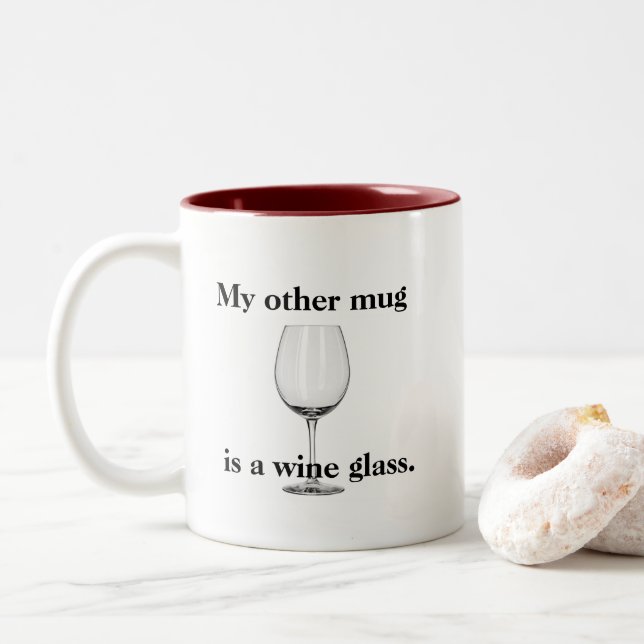Tasse 2 Couleurs Mon autre tasse… (Avec donut)