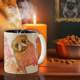 Tasse 2 Couleurs Mon Carlin m'a manqué