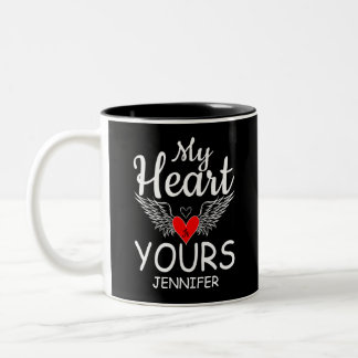Tasse 2 Couleurs Mon coeur est votre amour Citation Valentines Day