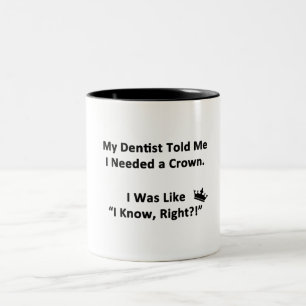 Tasse 2 Couleurs Mon Dentiste M'A Dit