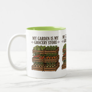 Tasse 2 Couleurs Mon jardin est mon épicerie