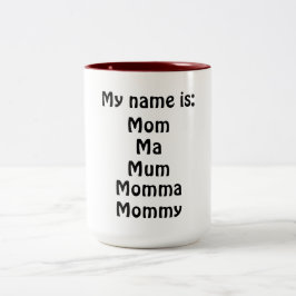 Tasse 2 Couleurs Mon nom est