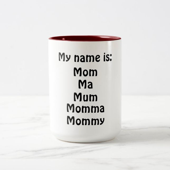 Tasse 2 Couleurs Mon nom est (Centre)