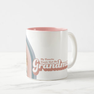 Tasse 2 Couleurs Mon peuple favori m'appelle Grand-mère Rainbow Pho