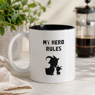 Tasse 2 Couleurs Mon troupeau règne Drôle Ferme de chèvres Amateur