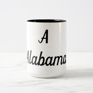 Tasse 2 Couleurs Monogramme de l'Alabama