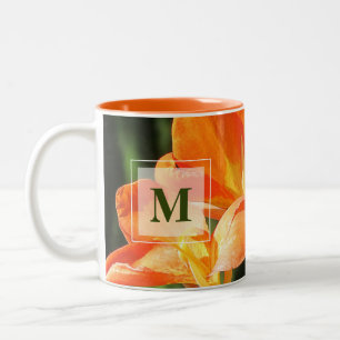 Tasse 2 Couleurs Monogramme de Lily Cana Orange