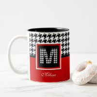 Monogramme et pied de lit classique | Blanc noir r