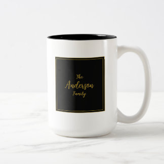 Tasse 2 Couleurs Monogramme familial