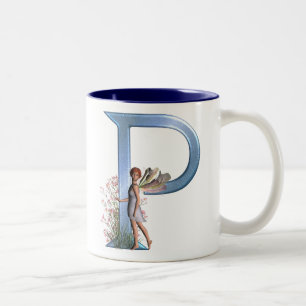 Tasse 2 Couleurs Monogramme féerique P