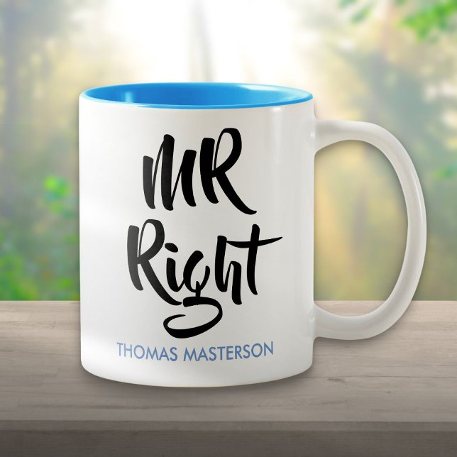 Tasse 2 Couleurs Monsieur Parfait Son Nom Amusant (Créateur téléchargé)