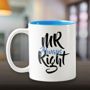 Tasse 2 Couleurs Monsieur Toujours Juste Amusant