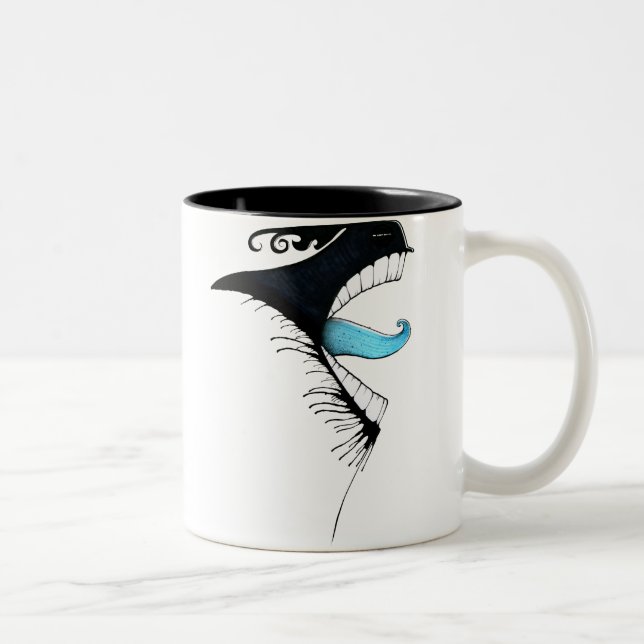 Tasse 2 Couleurs Monstre 2 de bureau (Droit)